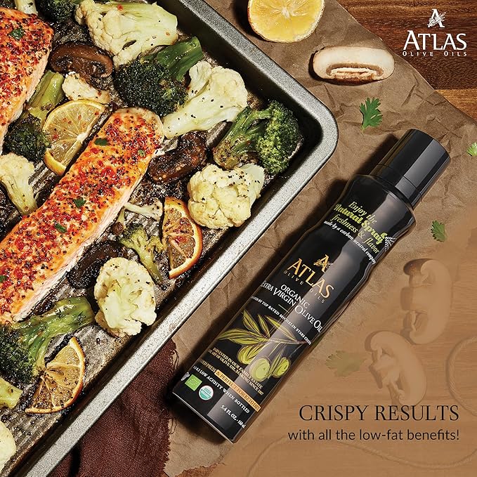 Atlas Olive Oils, Aceite de Oliva Extra Virgen en Spray, 5.4 fl oz, Pack 6 miniatura 5