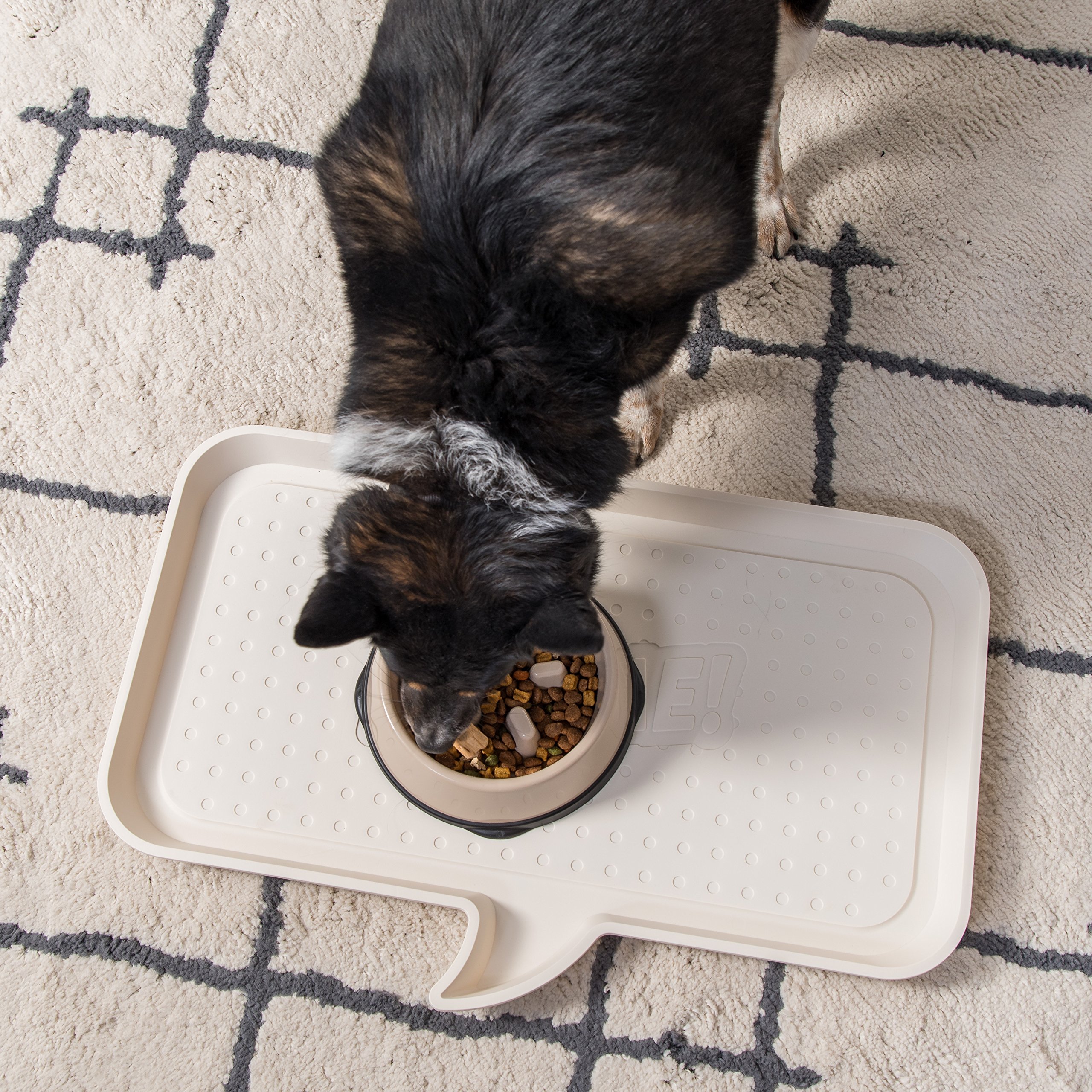 IRIS USA 4-Cup Slow Feeder Bowl, Anti-Choking & Anti-Slip Puzzle Dish for Healthy Digestion, Long Snout Dogs & Cats, BPA & PVC-Free, Beige/Black - image 7