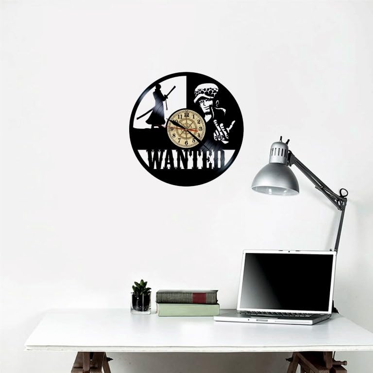 VINY WOODY The Surgeon of Death Wall Decoration Wanted Pirate of the Sea Blue Vinyl Record Clock Original Gift - Image 2