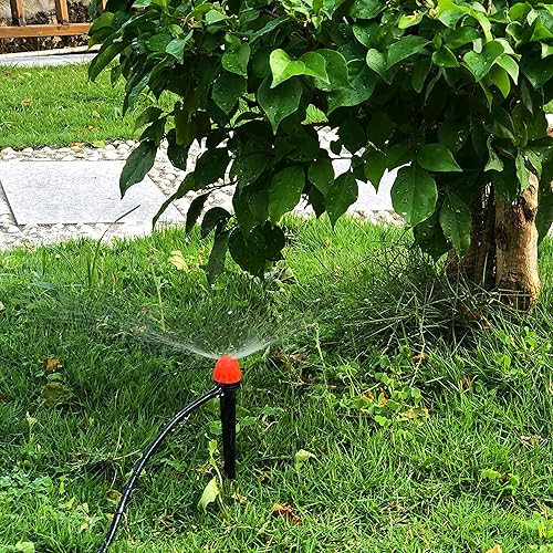 Miniatura 5 de Emisores de riego por goteo de 14 de pulgada, emisores de pulverización Yulaiyoen de 14 de pulgada, paquete de 30 unidades, accesorios automáticos