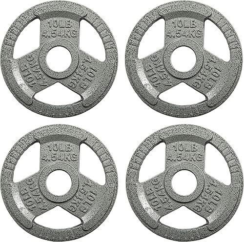 Fitvids Olympic Cast Iron 2-Inch Weight Plates for Strength Training