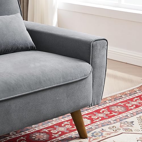 Miniatura 7 de Sofá biplaza de 48 pulgadas, sofá biplaza de 2 plazas, sofás pequeños modernos de mediados de siglo para sala de estar, dormitorio, apartamento, 2