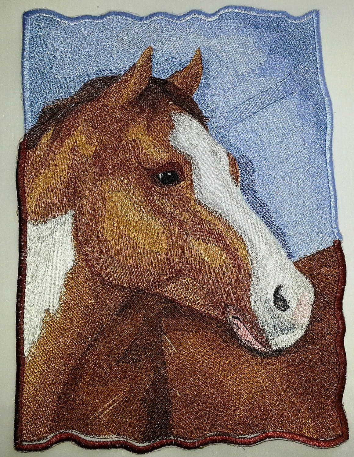 Custom and Unique Spirit of Stallions Portraits [American Paint Horse] Embroidered Iron On/Sew Patch [11.5" x8"]Made in USA]