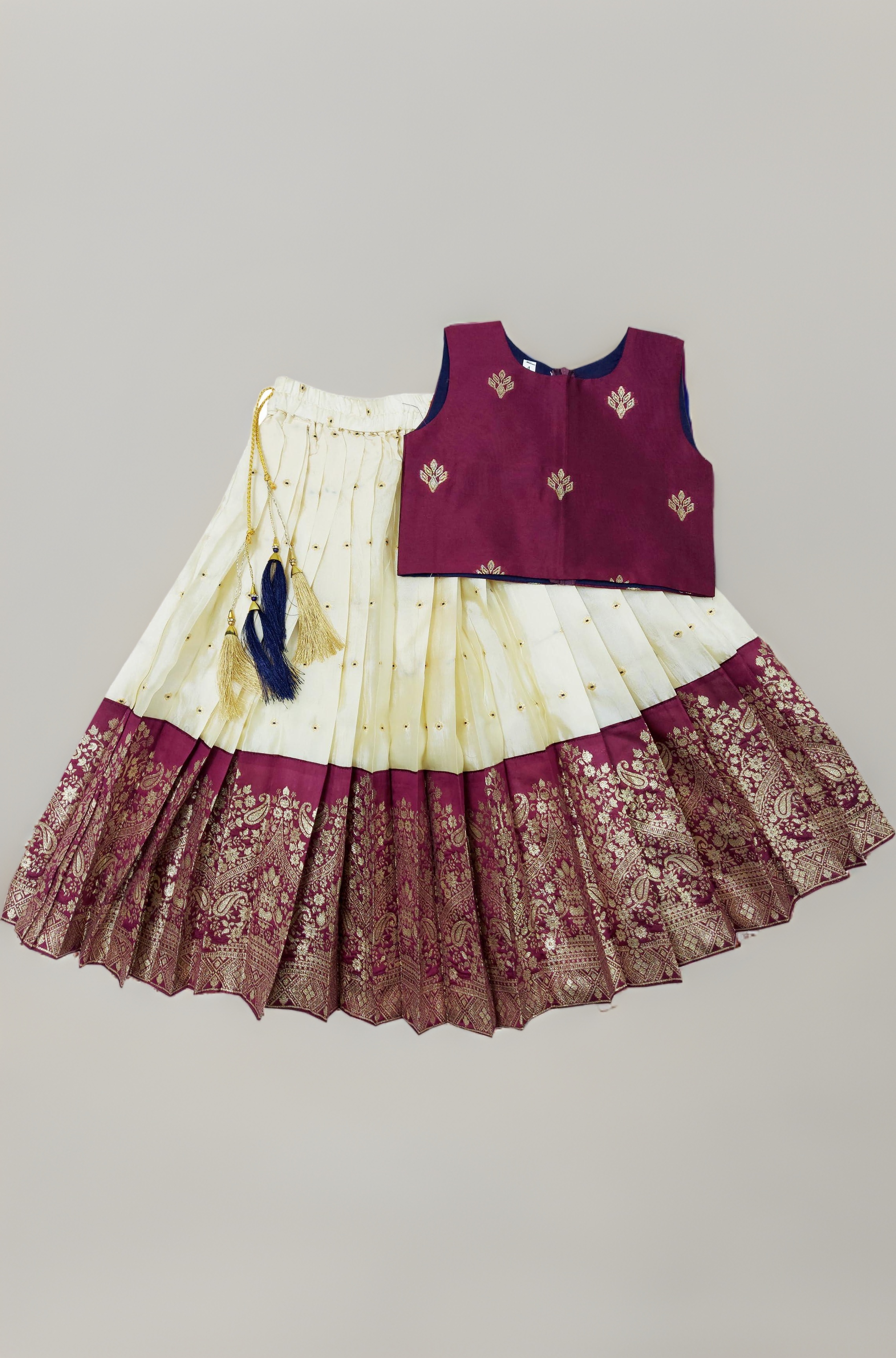 FELIZ THE DESIGNER STUDIO Girls Readymade Lehenga Choli Set