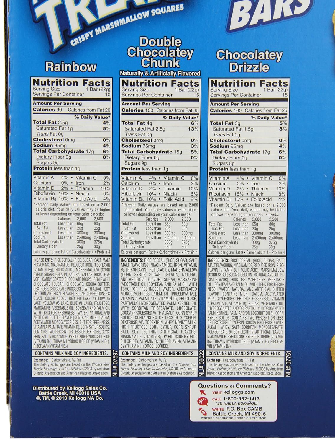 Rice Krispies Treats 3-Flavor Variety Pack, 40-Count Treats