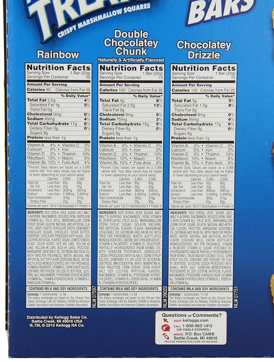 Rice Krispies Treats 3-Flavor Variety Pack, 40-Count Treats