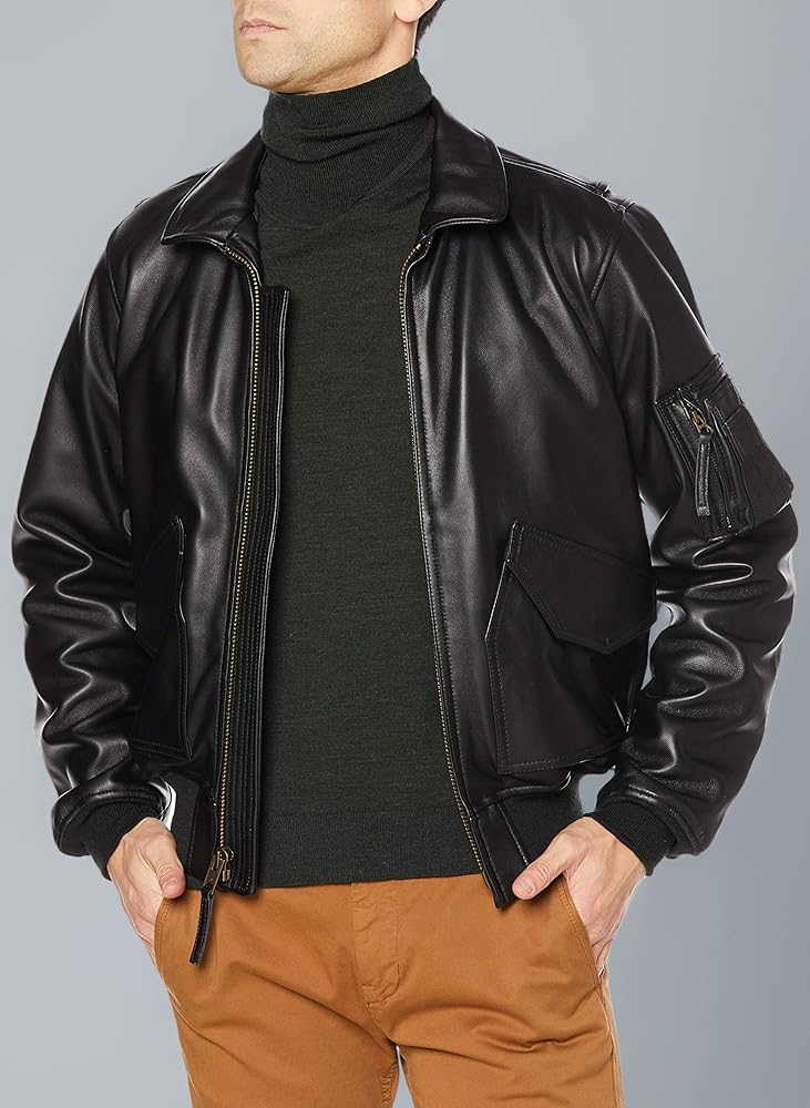 Amazon | [ヒューストン] LEATHER CWU-45P 8192 メンズ BLACK