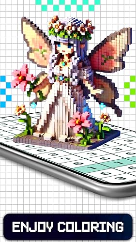 フェアリー　3D アート Fairy 3D Color By Number - Voxel Drawing Book - App on