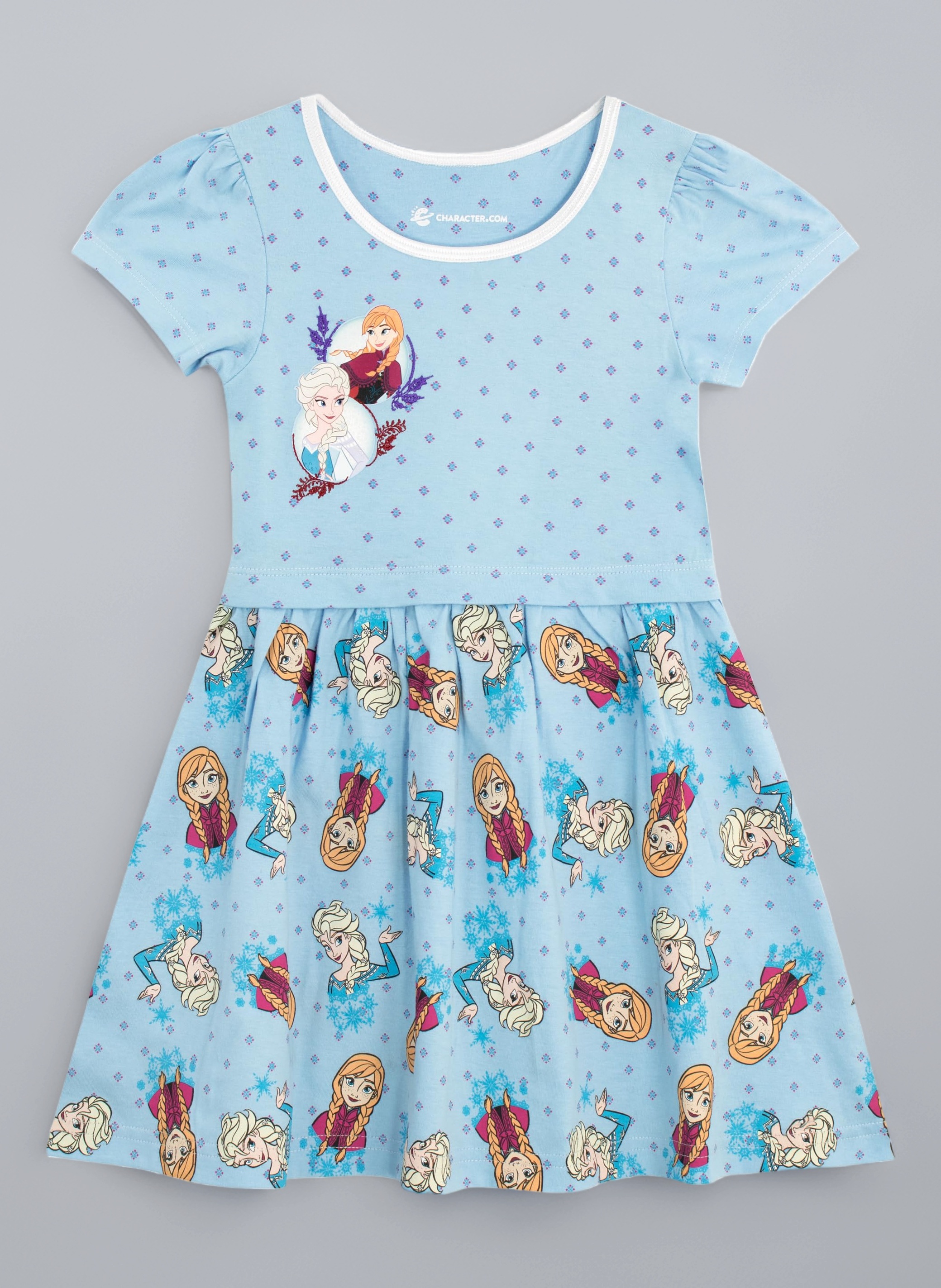 Disney Frozen Dress | Princess Girls' Dresses | Anna & Elsa Summer Dress for Kids