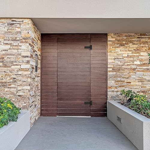 Miniatura 3 de National Hardware N166-035 Bisagra de puerta negra industrial en T de 6 pulgadas, 2 unidades