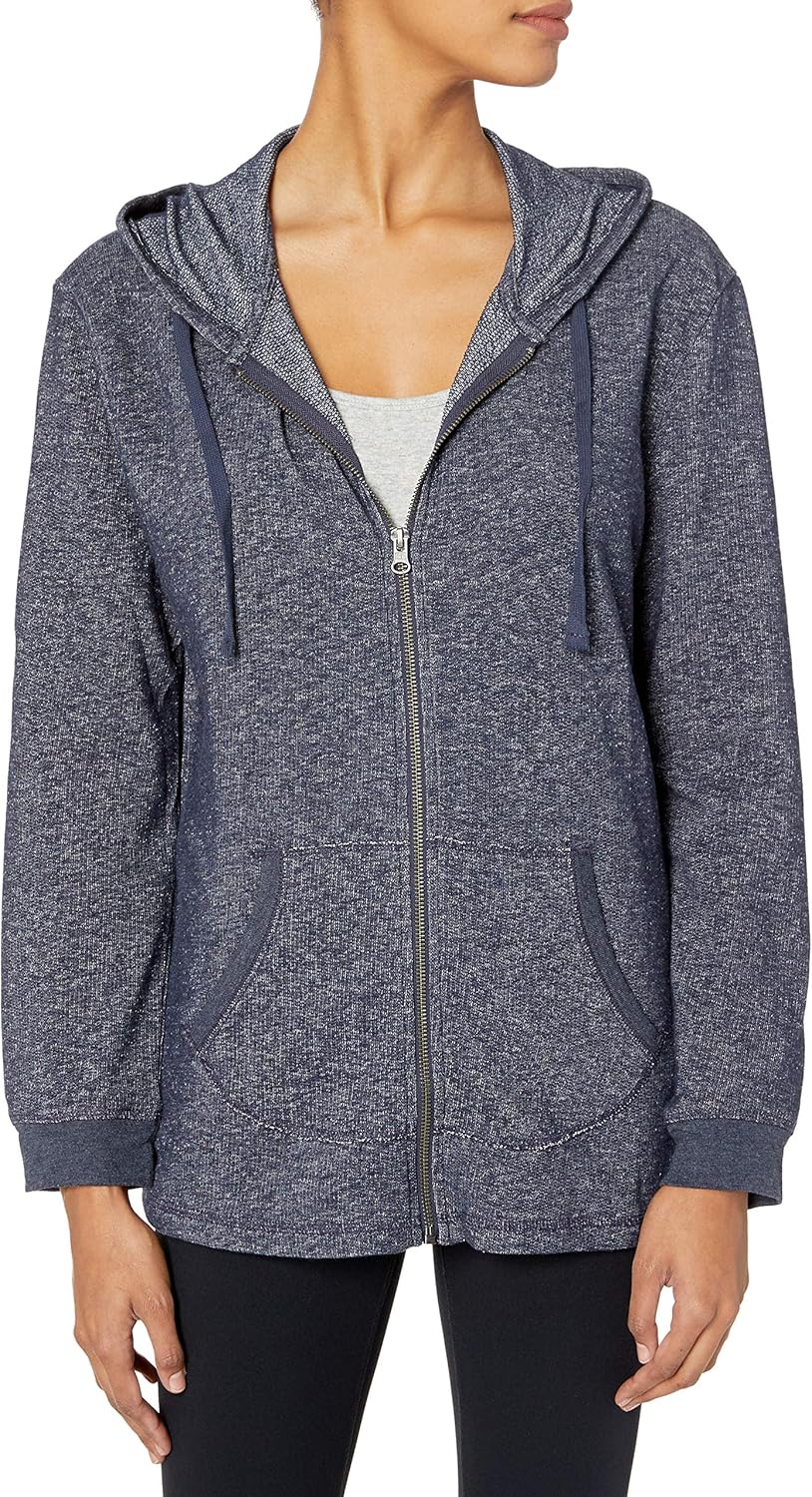 hanes womens jersey full zip hoodie