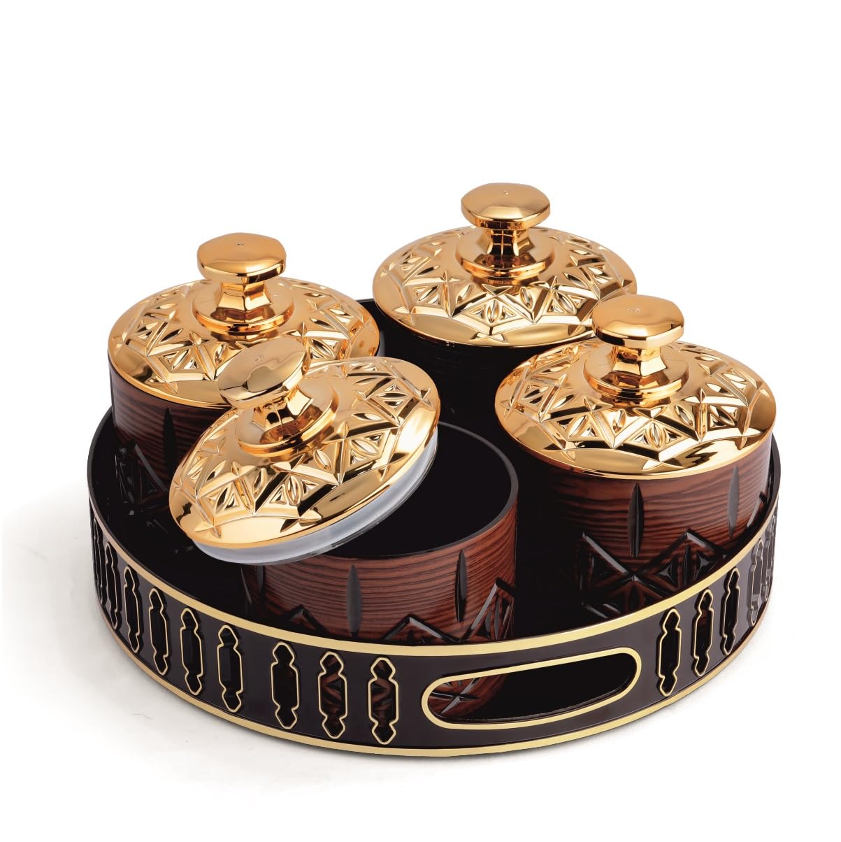 Trueware Bliss Luxury set AirTight Dry Fruit Container Tray Set