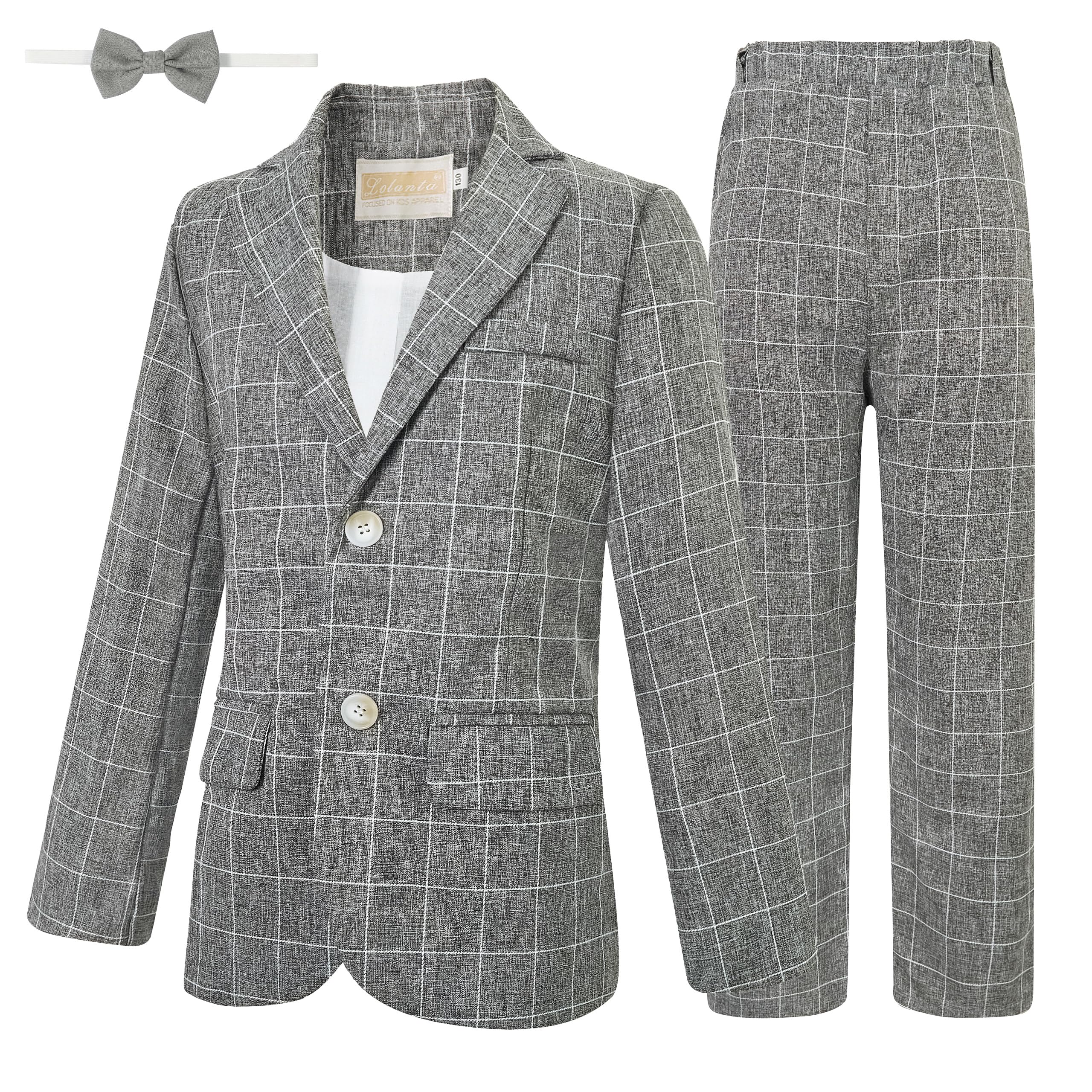 LOLANTA 3 Pezzi Paggetto Bambino Matrimonio,Completo Elegante Ragazzo Cerimonia