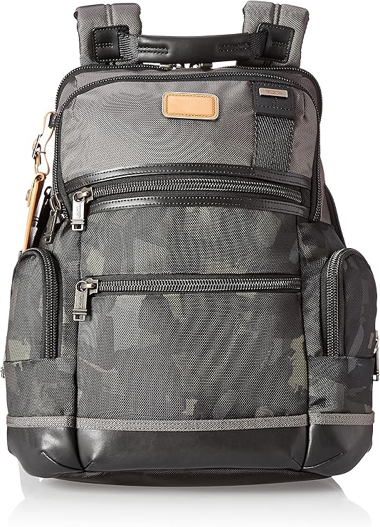 tumi black camo backpack