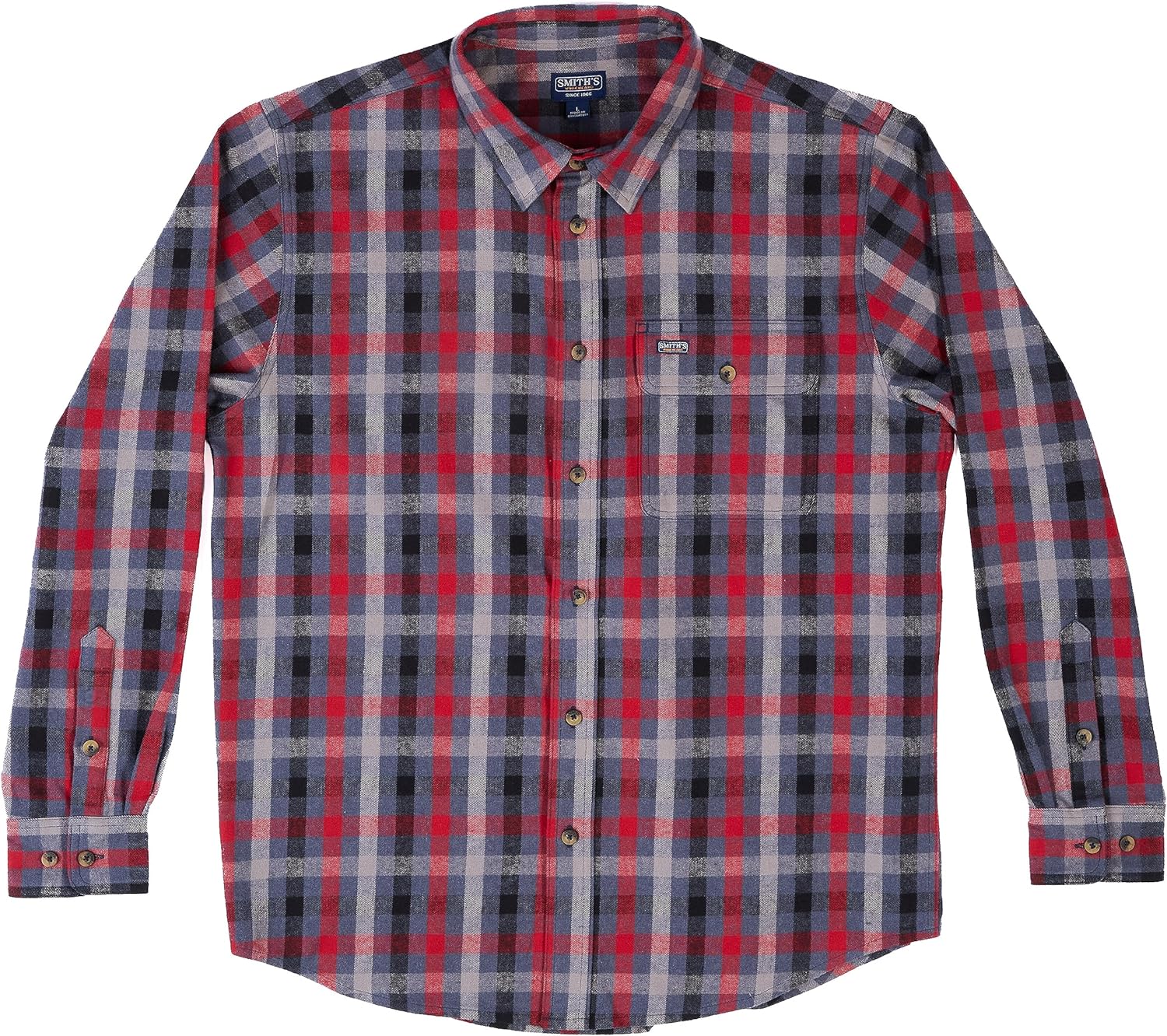 Smith's Workwear Men's Plaid Flannel Shirt - Image 9