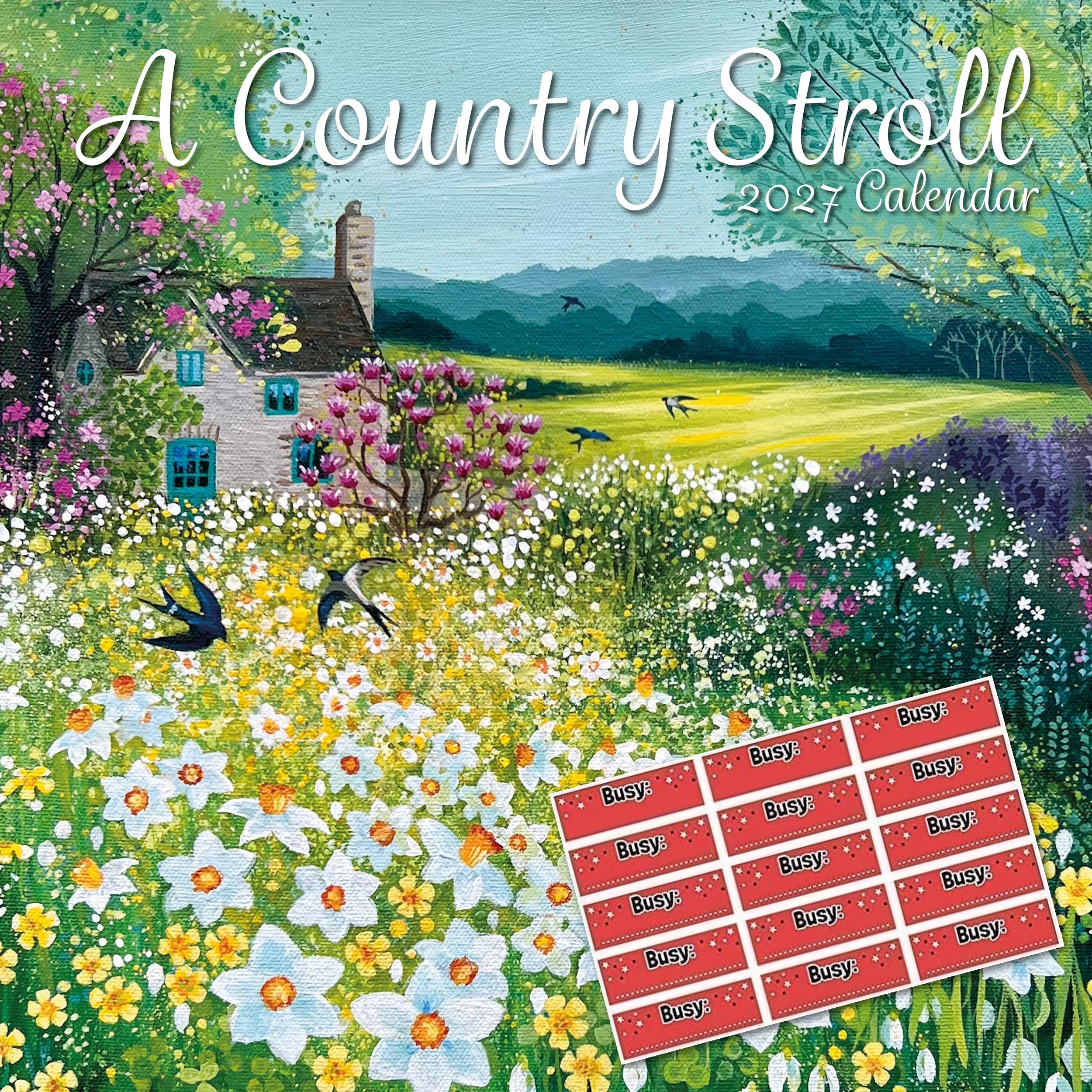 TGSC | A Country Stroll 2027 Calendar with Stickers | Home & Office Planner