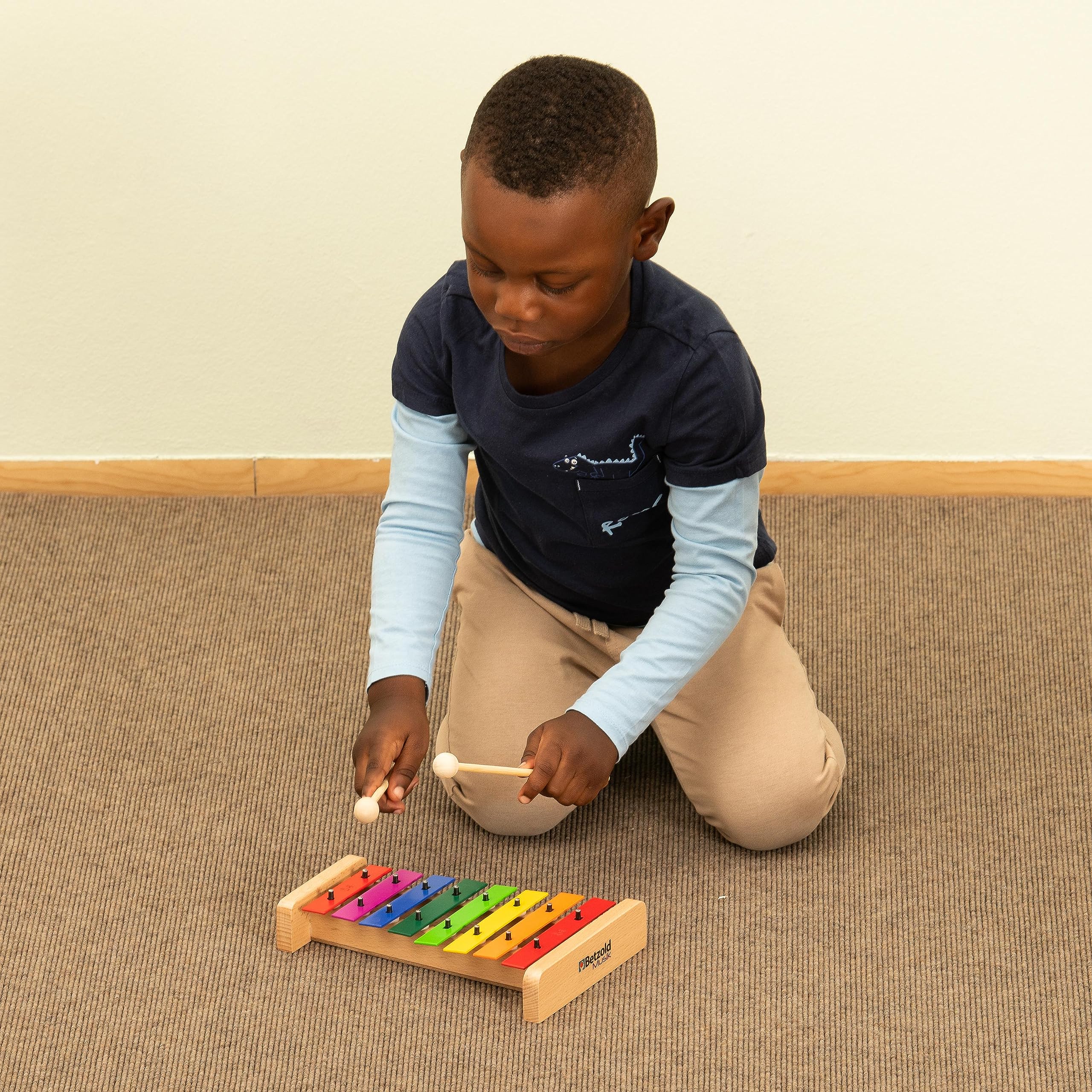 Betzold Regenbogen-Glockenspiel - inkl. 2 Holzschlägel Instrument für Lernende Grundschule