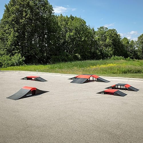 Miniatura 4 de Mini EZ-Link - Juego de patinetas de polipropileno de 6 piezas con pendientes para scooters, bicicletas BMX y autos RC - Capacidad máxima de peso de