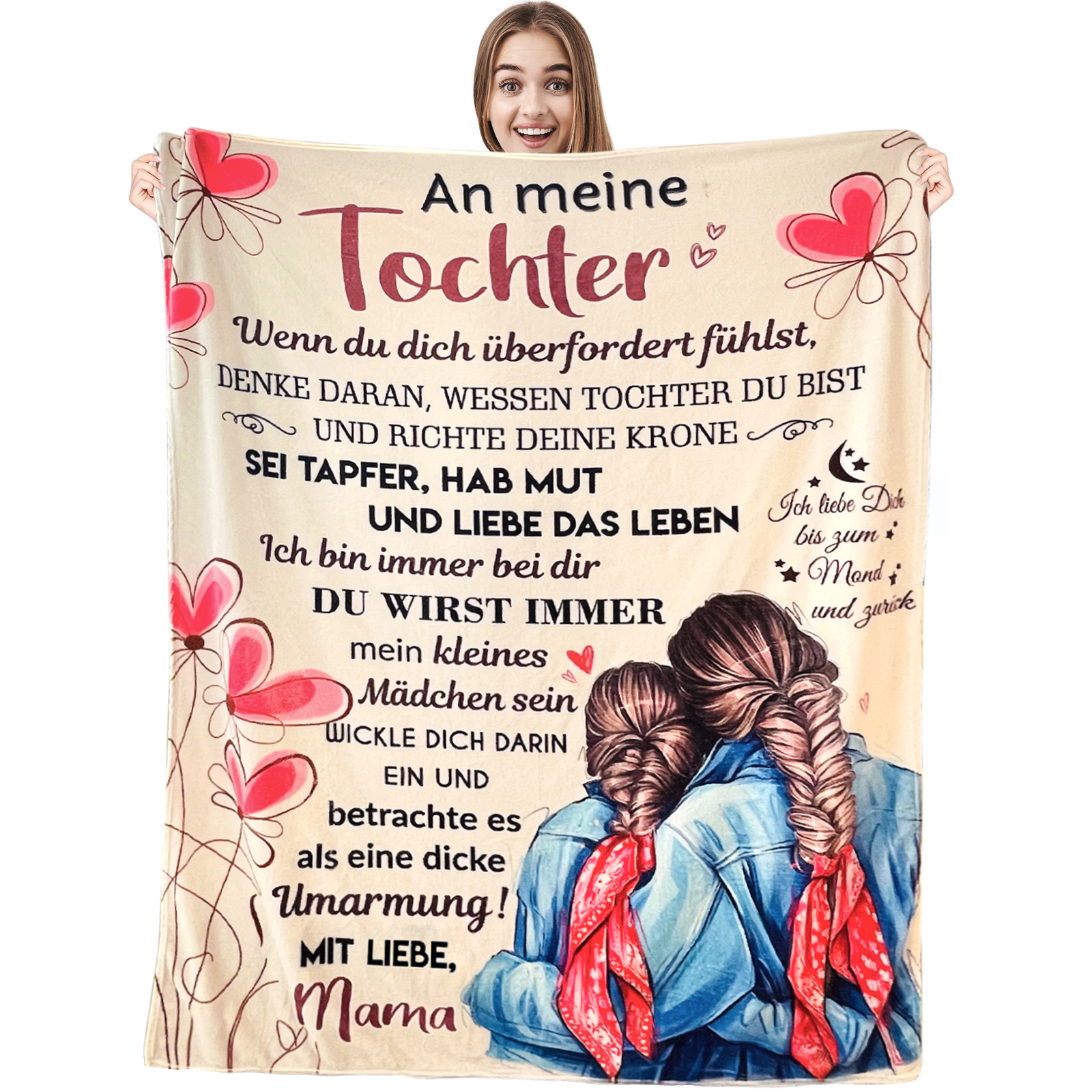 Weiche Flanell-Fleecedecke – Perfektes Geschenk Für Mama Zu Muttertag, Geburtstag Oder Valentinstag – Kuschelig & Persönlich