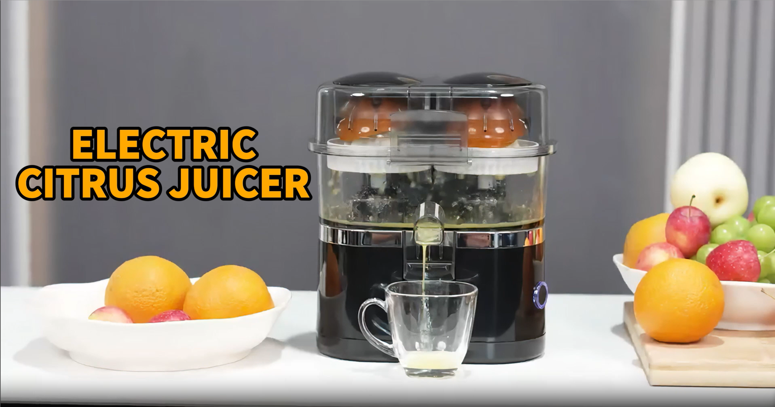 Amazon.com: Amzpass Dual-Head Electric Citrus Juicer, Lemon