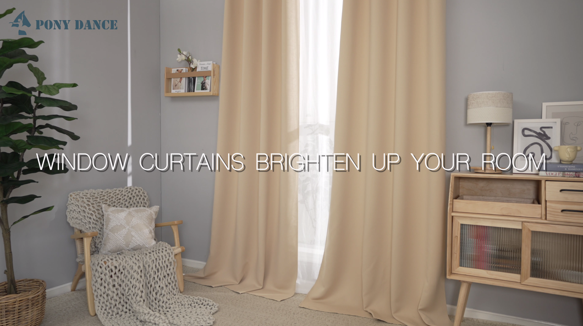 Amazon.com: PONY DANCE Short Gray Blackout Curtains for