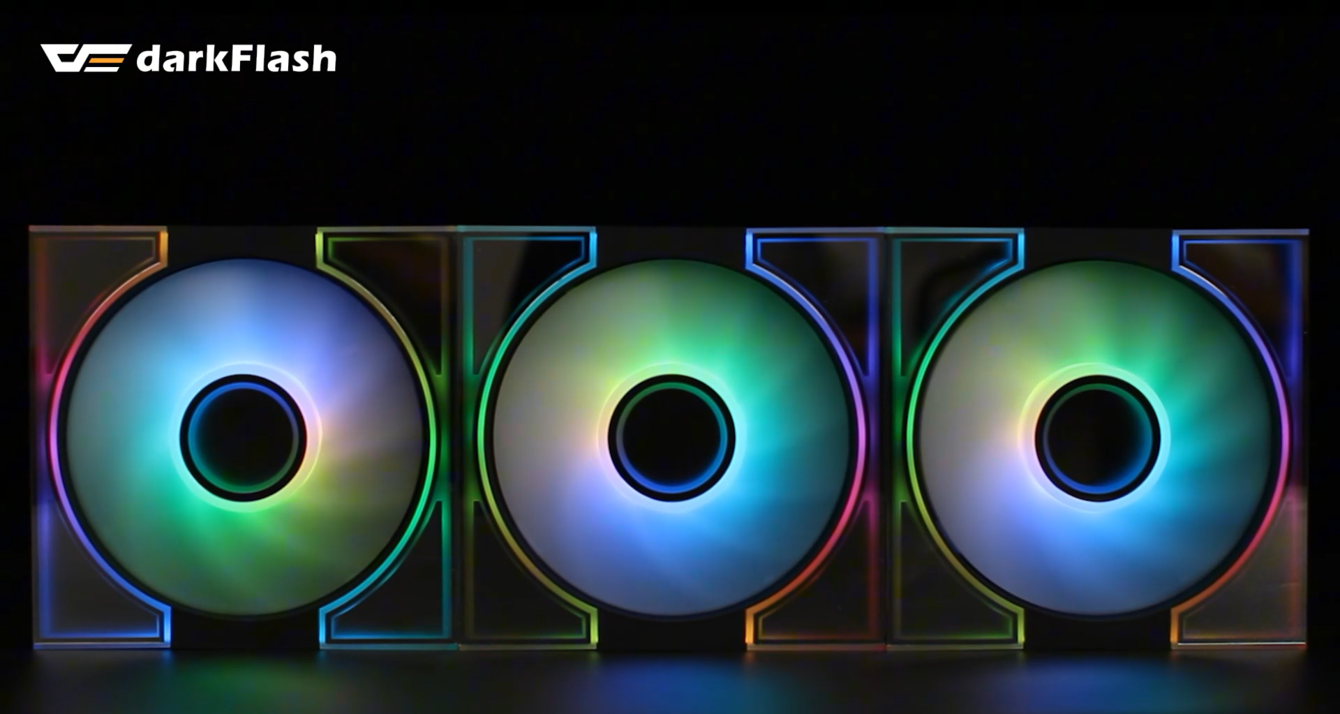 Amazon.com: darkFlash DM8 3-Pack Reverse Blade RGB PWM Fans, Dual