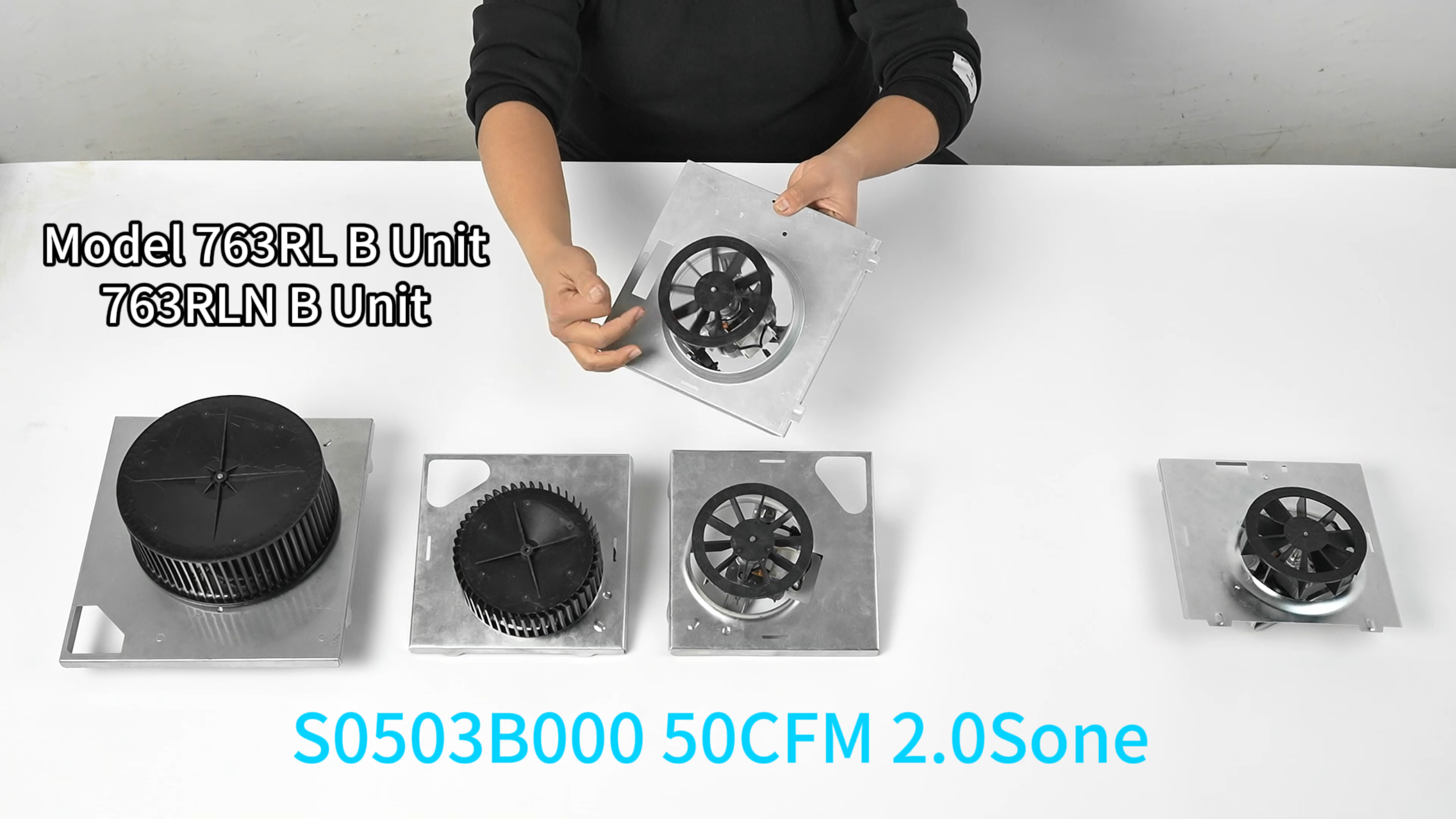 【R&B】Bigg Blue / Uarban Alternative Up to 70CFM 763RLN B Unit Fan, Compatible with Nutone 763RL