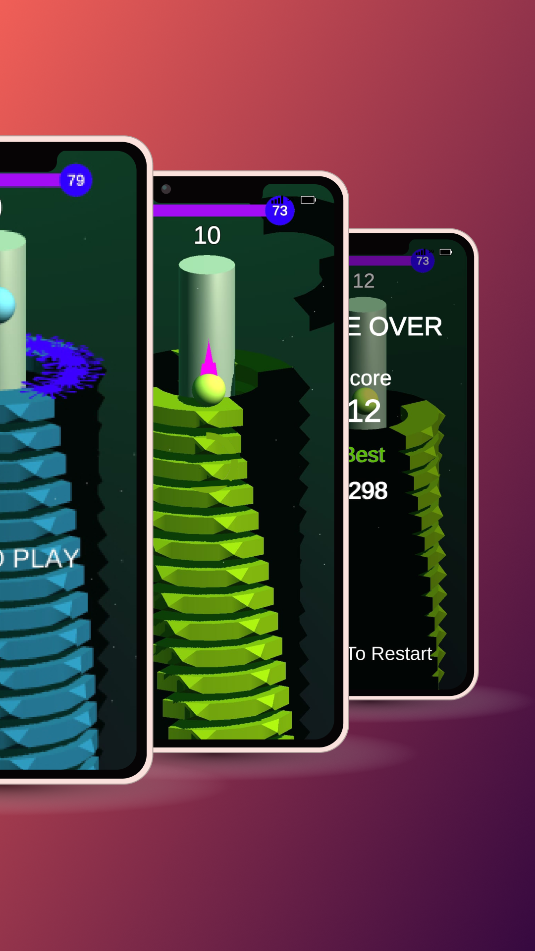 Helix Stack Ball Drop & Smash Thrilling Stack Ball 3D Spiral Tower