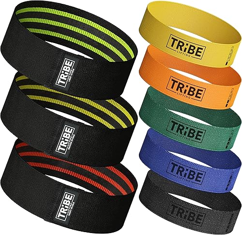 Bandas de resistencia de tela para entrenamiento, bandas para glúteos para mujeres y hombres, juego de bandas de ejercicio para piernas y glúteos