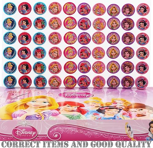 Miniatura 4 de Princess Disney - 10 sellos autoentintados surtidos para fiestas