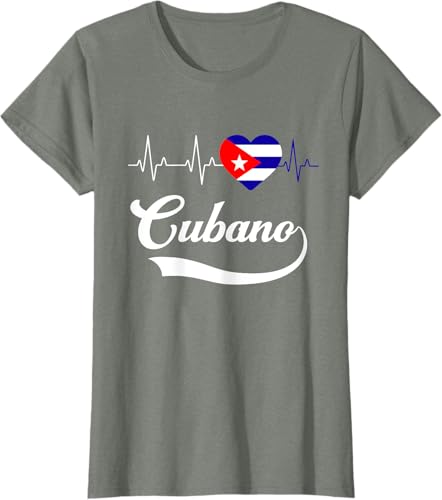 Miniatura 6 de Cubanito Baseball Flag Heart Souvenir Cubano Cuba Men Boy T-Shirt Black,Navy Blue,Dark Green,Dark Heather Grey,Heather Blue,Sapphire Blue,Royal