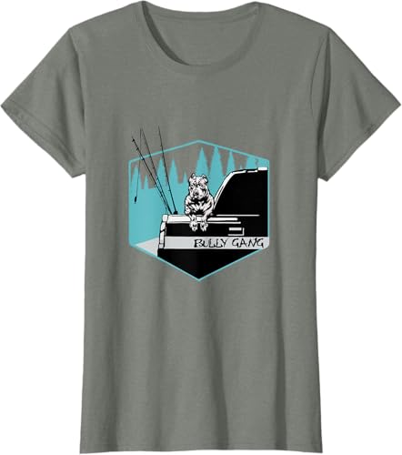 Miniatura 4 de American Bully Gang T-Shirt Black,Asphalt Grey,White,Cranberry Red,Red,Dark Green,Kelly Green,Olive Green,Lemon Yellow,Dark Heather Grey,Heather