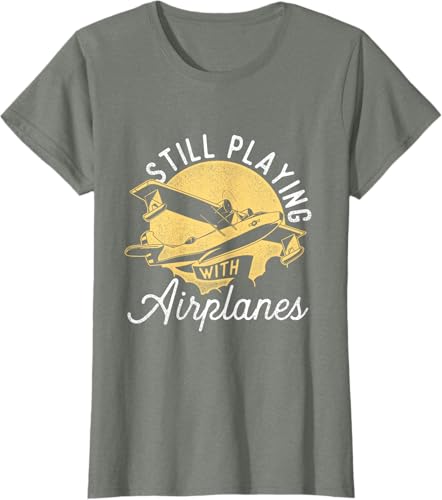 Miniatura 16 de Still Playing With Airplanes - Camiseta de control remoto RC Avión Piloto, Negro - Negro,Azul Marino,Azul Pastel,Arándano,Rojo,Plateado,Hierba,Verde