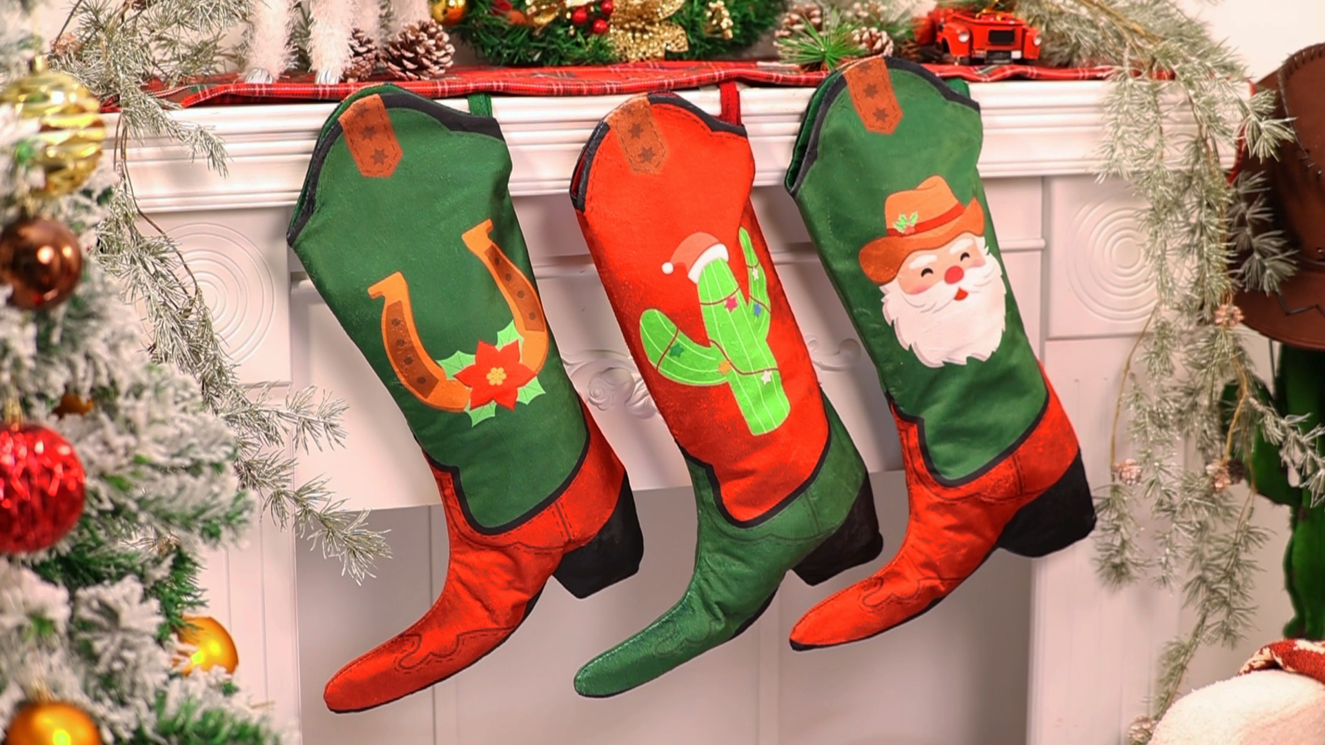 white christmas dresses Yellowstone Let's Cowboy This Christmas Stocking main image 0
