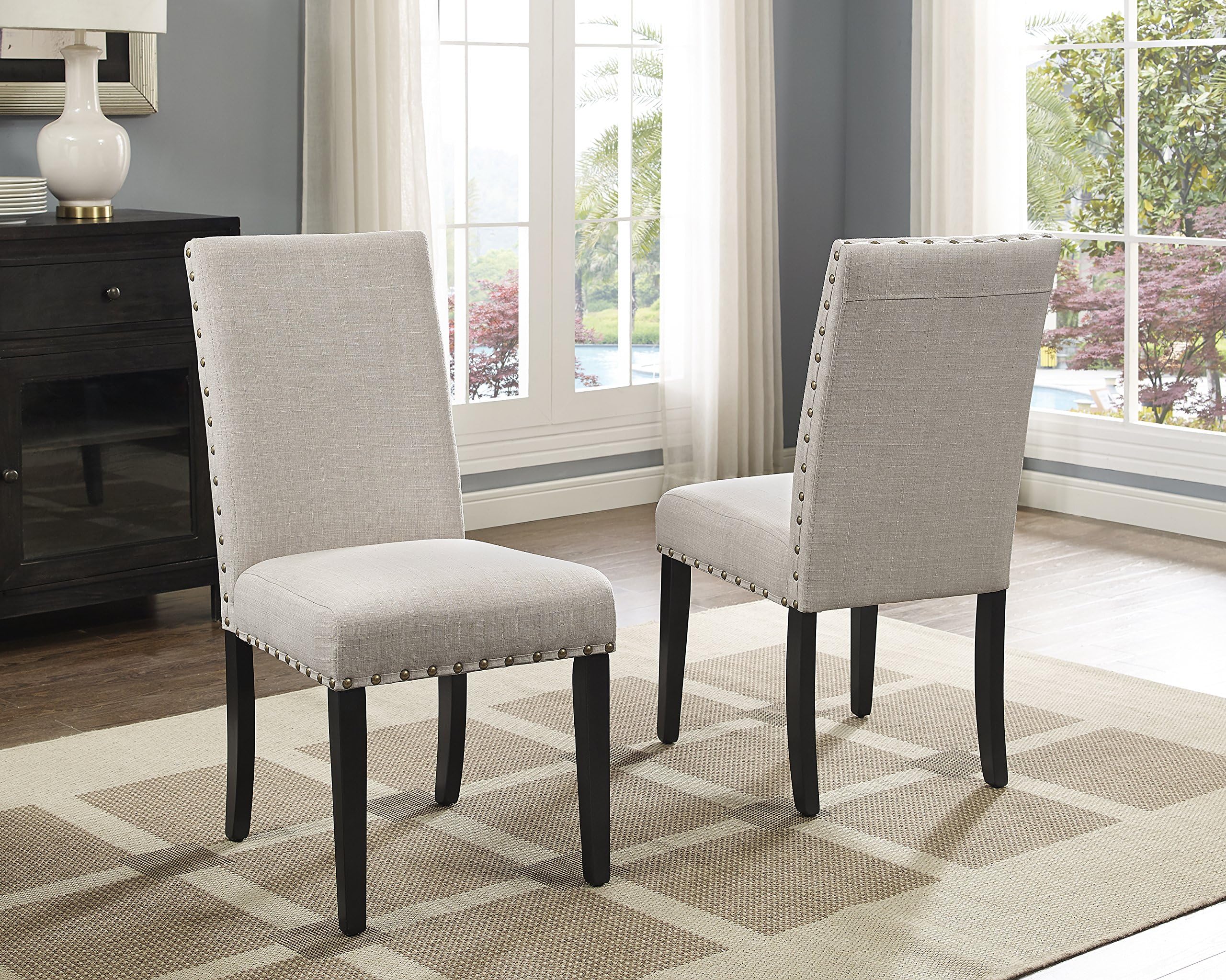 Monsoon Pacific Aprilia Upholstered Dining Chairs,Dark