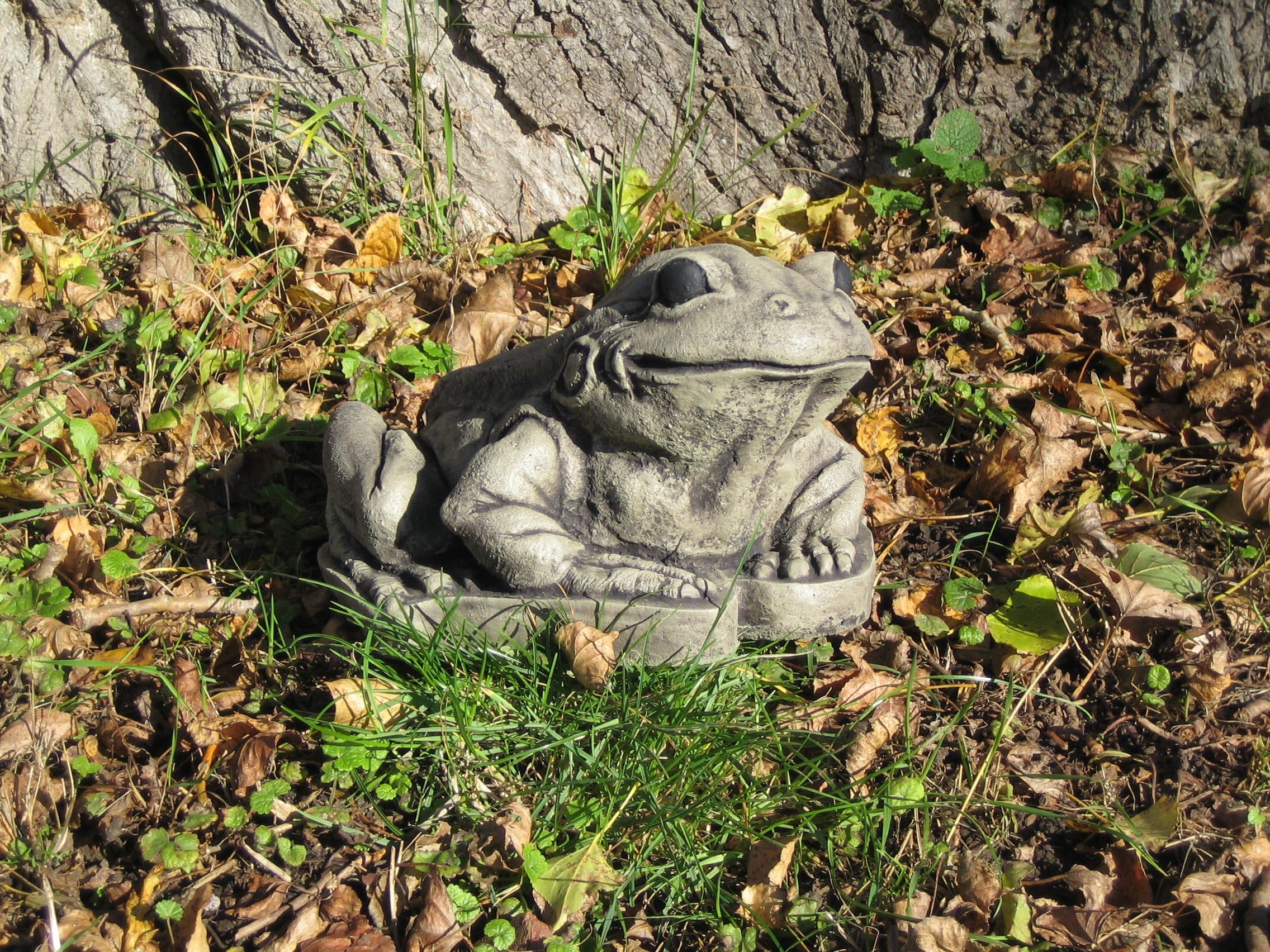 Large frog stone garden ornament