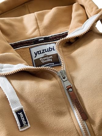 Yazubi Jacob men's zip-up hoodie.