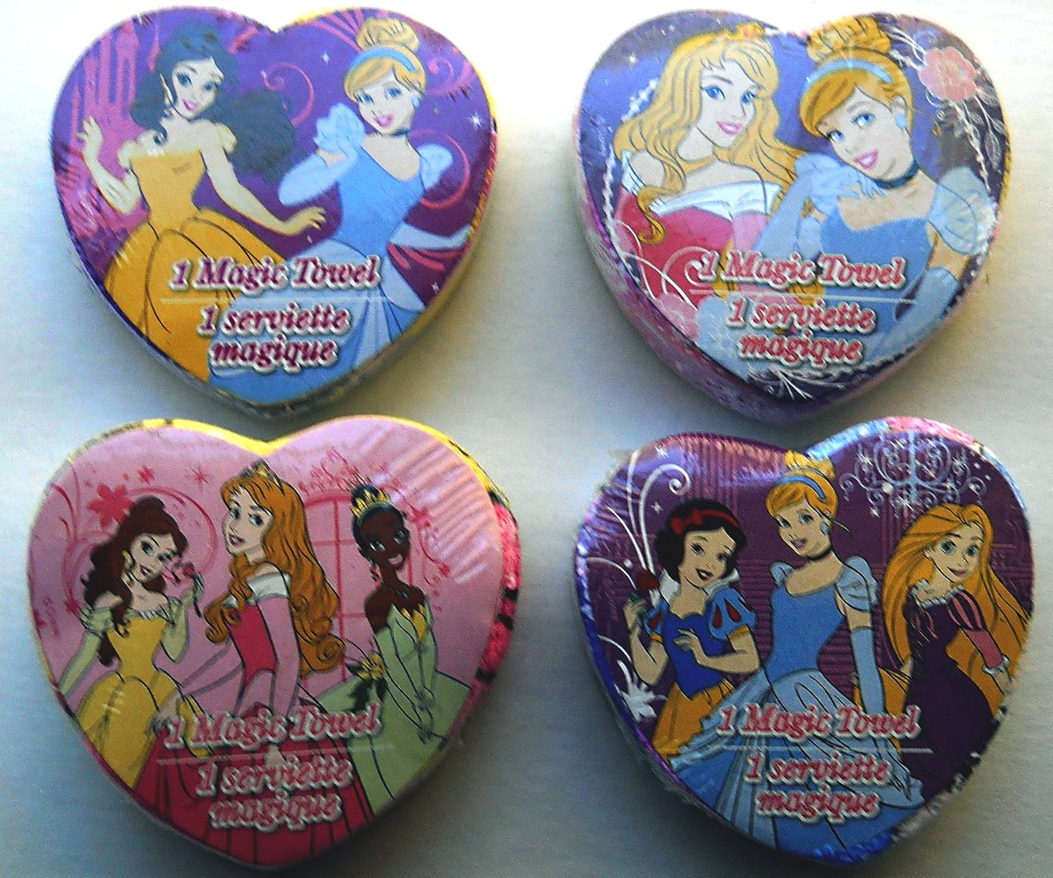 Disney Princess Magic Grow Towels (set of 4 grow towels