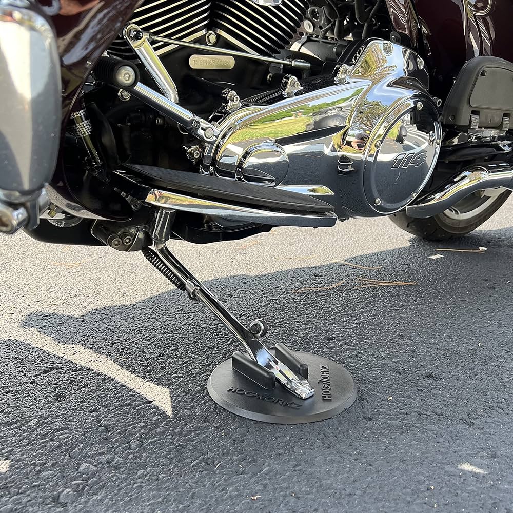 SelfStoring Motorcycle Kickstand Pad Made In The USA For, 48 OFF