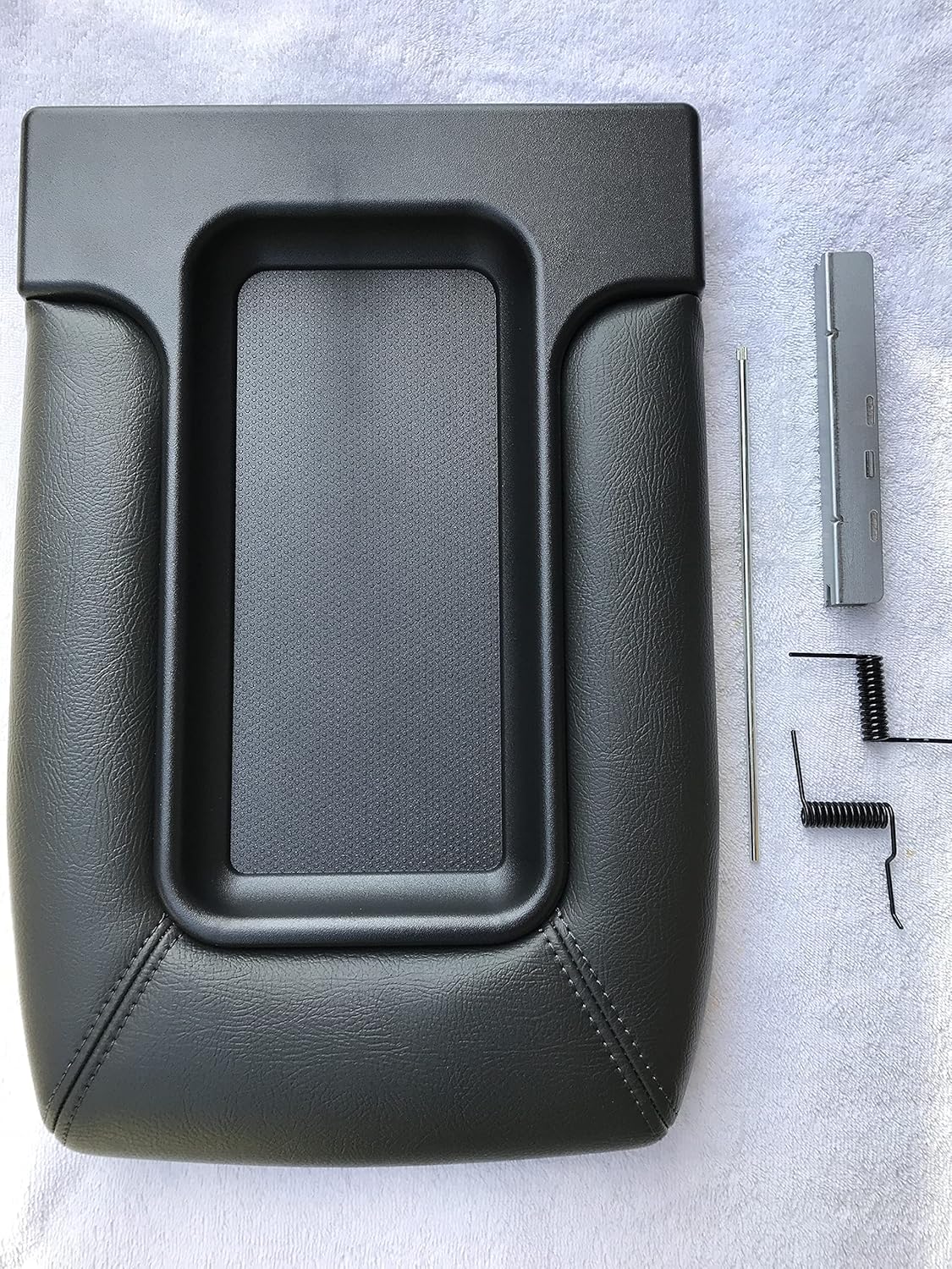 1995-1999 C & K1500 2500 3500 Center Console Storage TOP LID ARMREST Assembly Dark Grey Pewter