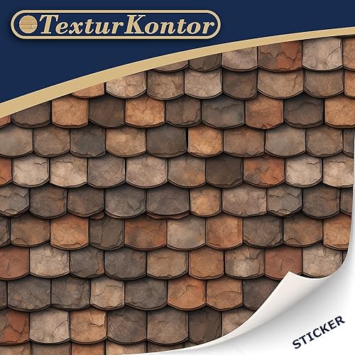 Miniatura 10 de 3 hojas de tejas autoadhesivas para casas de muñecas escala 112 (tejas de arcilla 1)