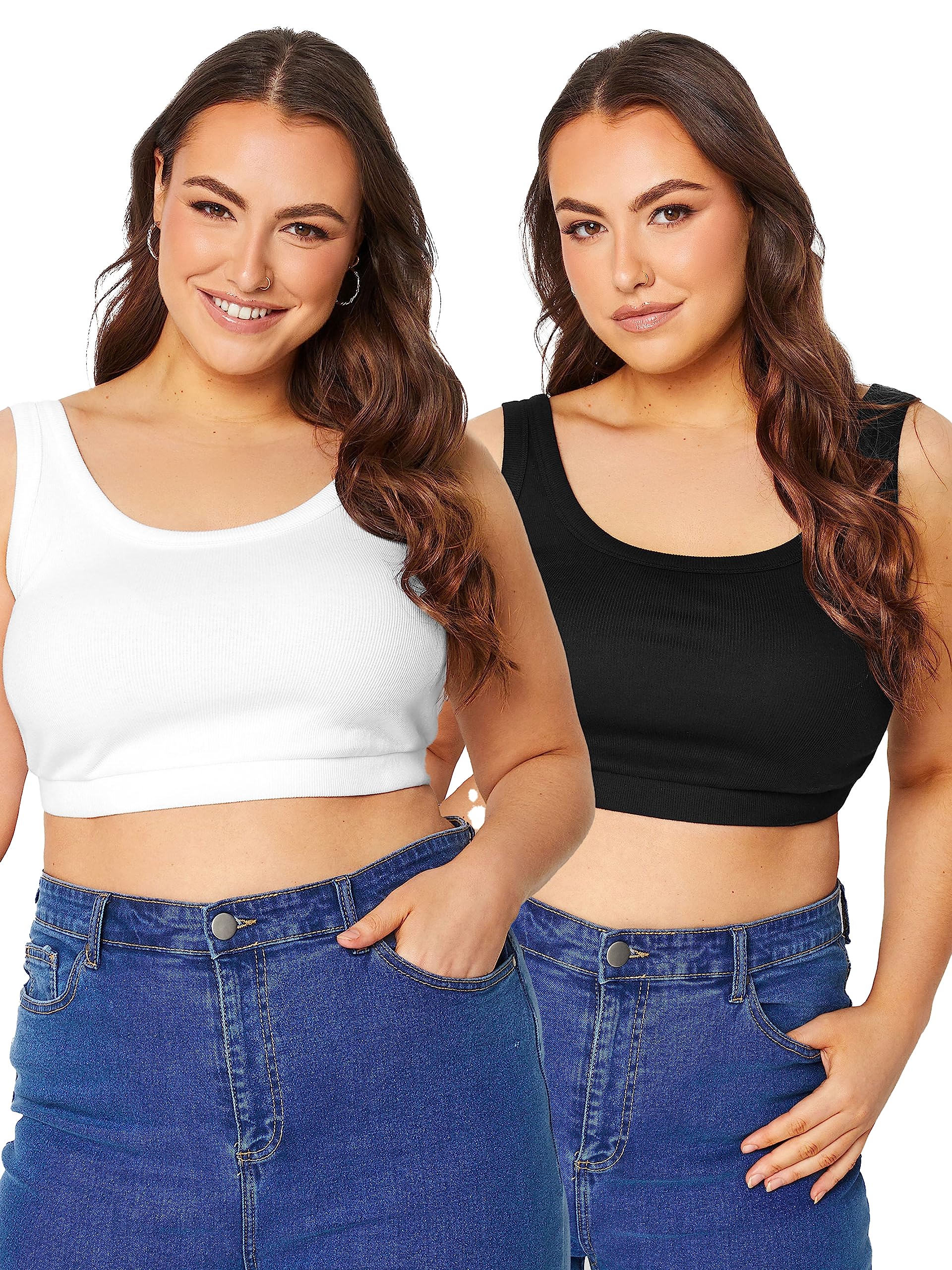 Yours Bralet 2 Pack, Multi, Size 20, Women