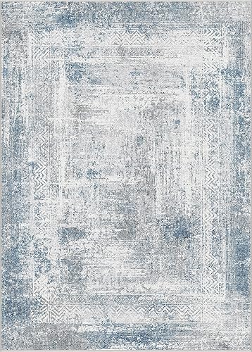 Dripex Alfombra moderna abstracta de 2 x 3 pulgadas, lavable a máquina, antideslizante, resistente a las manchas, suave, para entrada, sala de