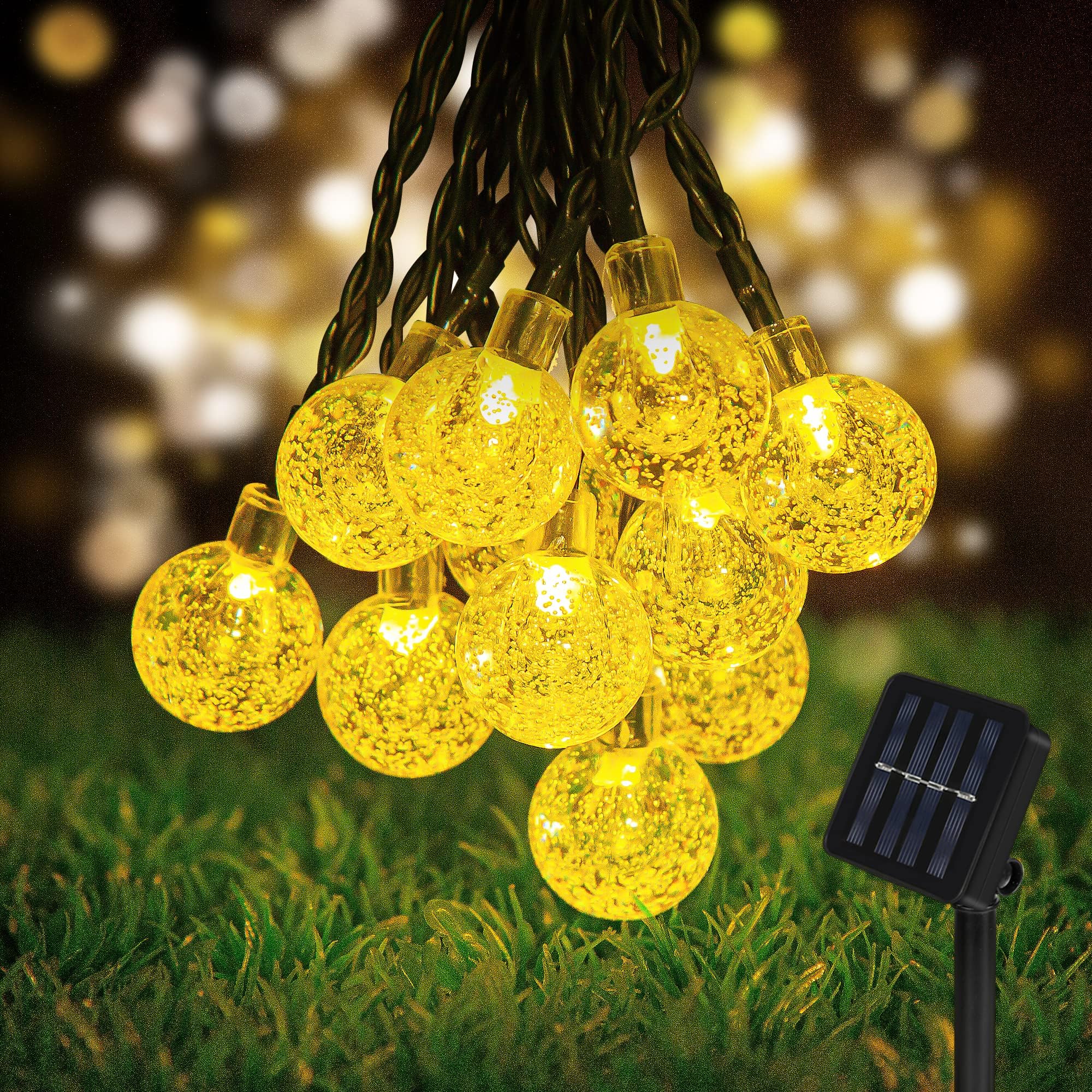 Vivibel LED Lichterkette Mit 40 Laternen - IP65 Wasserdicht Mit 8 Modi & Timer Für Garten & Deko