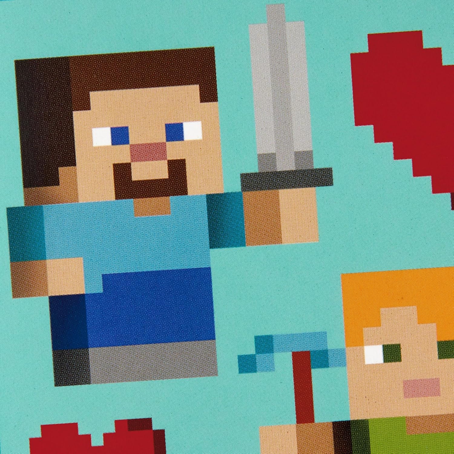 Hallmark Minecraft Valentine's Day Cards with Stickers, Assorted 24-Pack