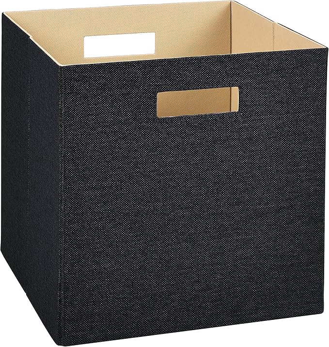 ClosetMaid Decorative Fabric Storage Bin, Black