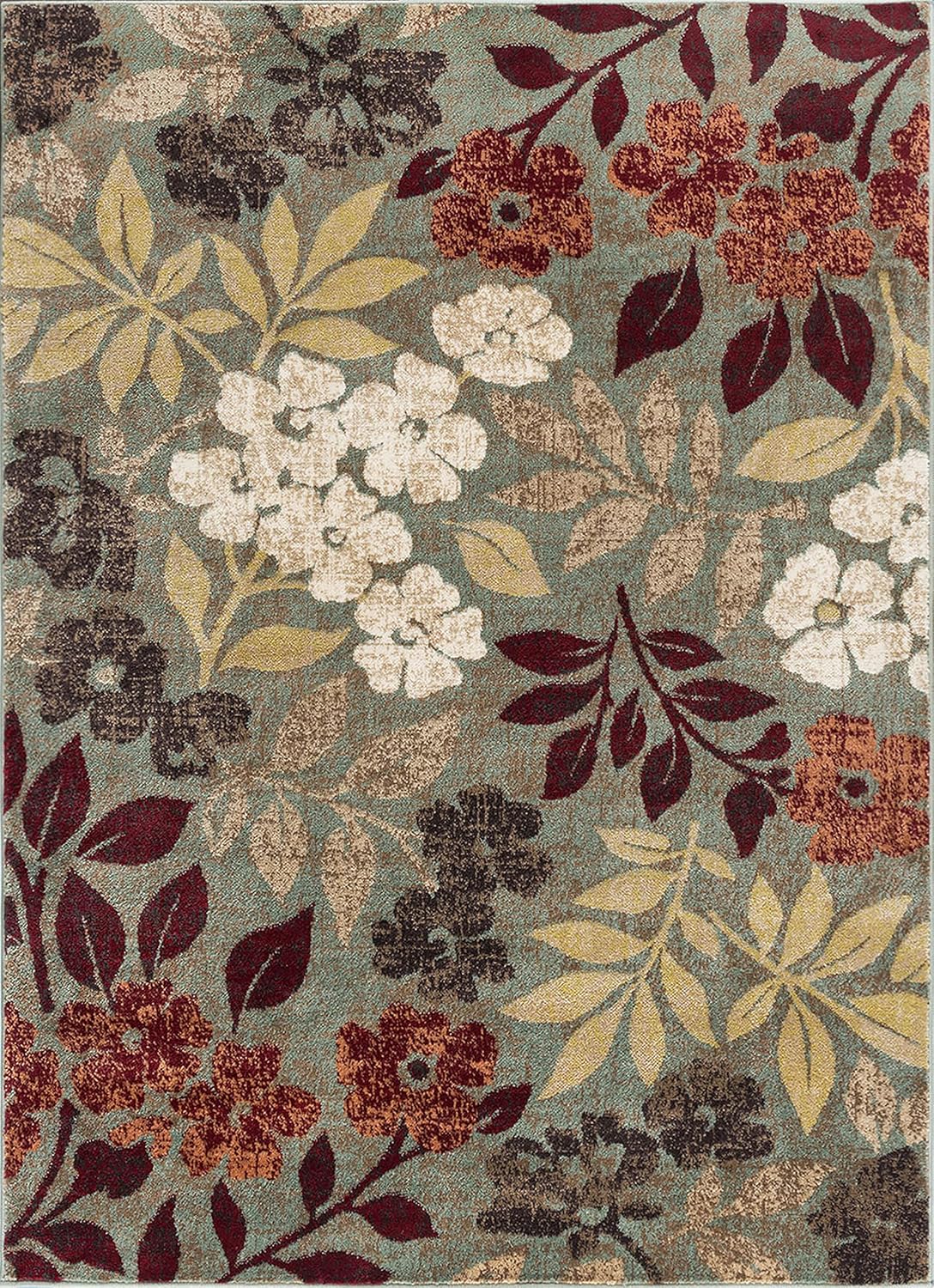 Modern 5x7 Area Rug - Contemporary Carpet for Living Room, Dining Room, Bedroom, Kitchen, Entryway - Alfombras Modernas para Salas