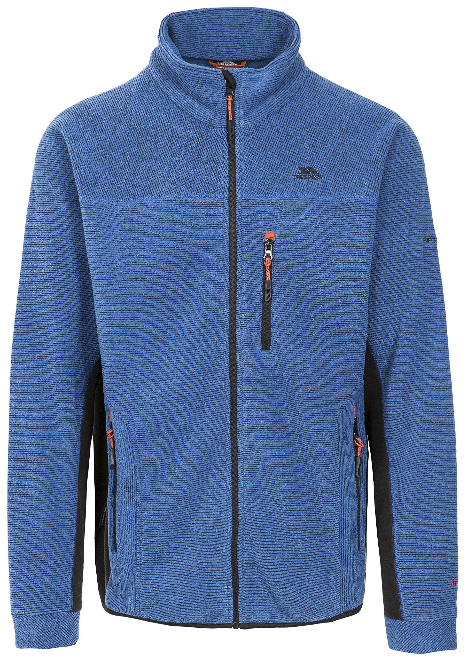 Men's Trespass Mens Jynx Outdoor Walking Hiking Zip Up Warm Winter Fleece Jacket - Blue