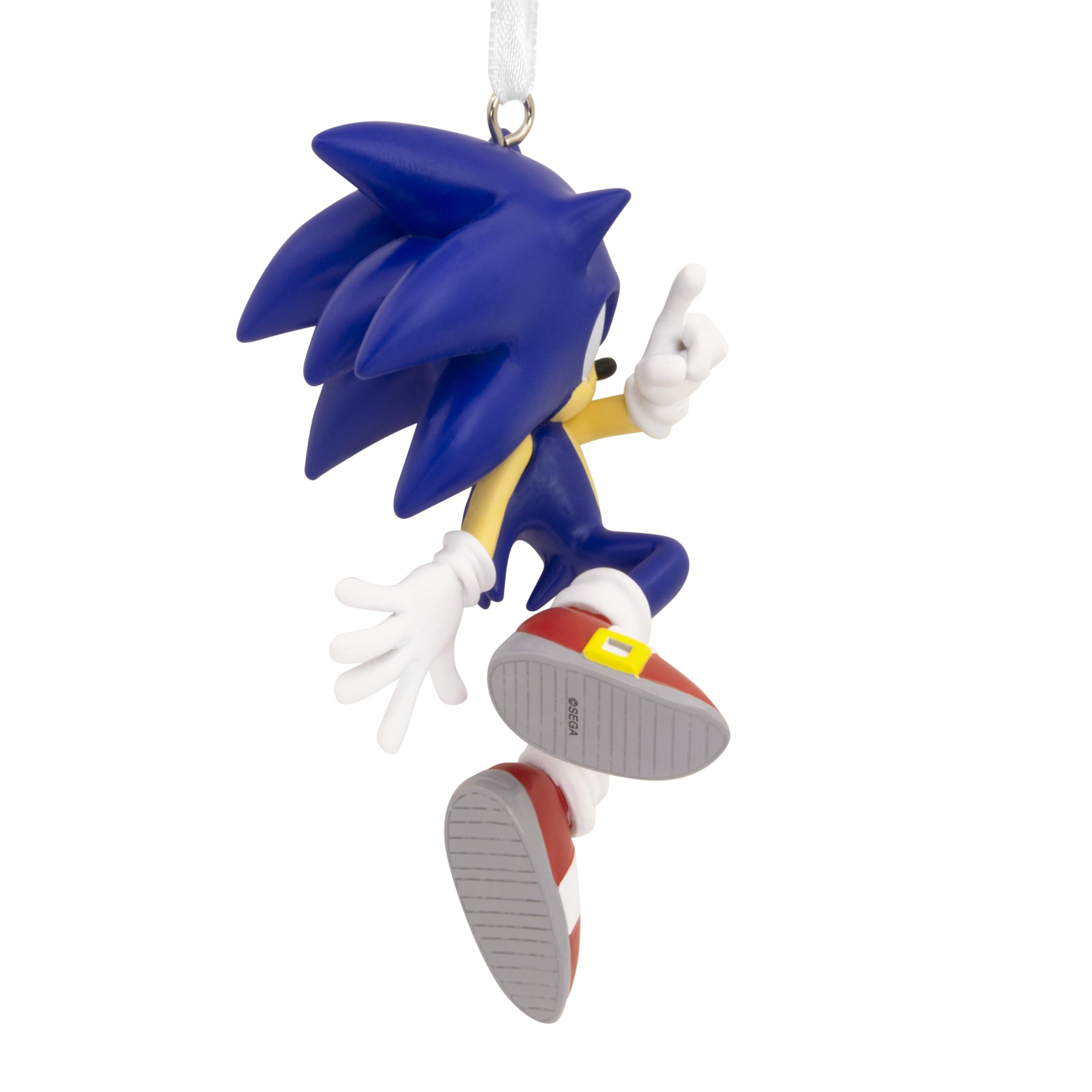 Hallmark Sonic the Hedgehog Hanging Ornament, Retro Gaming Tree Decoration, Resin, Gifts for Christmas, Blue, 8.3cm by 5.1cm by 4.4cm - Image 2