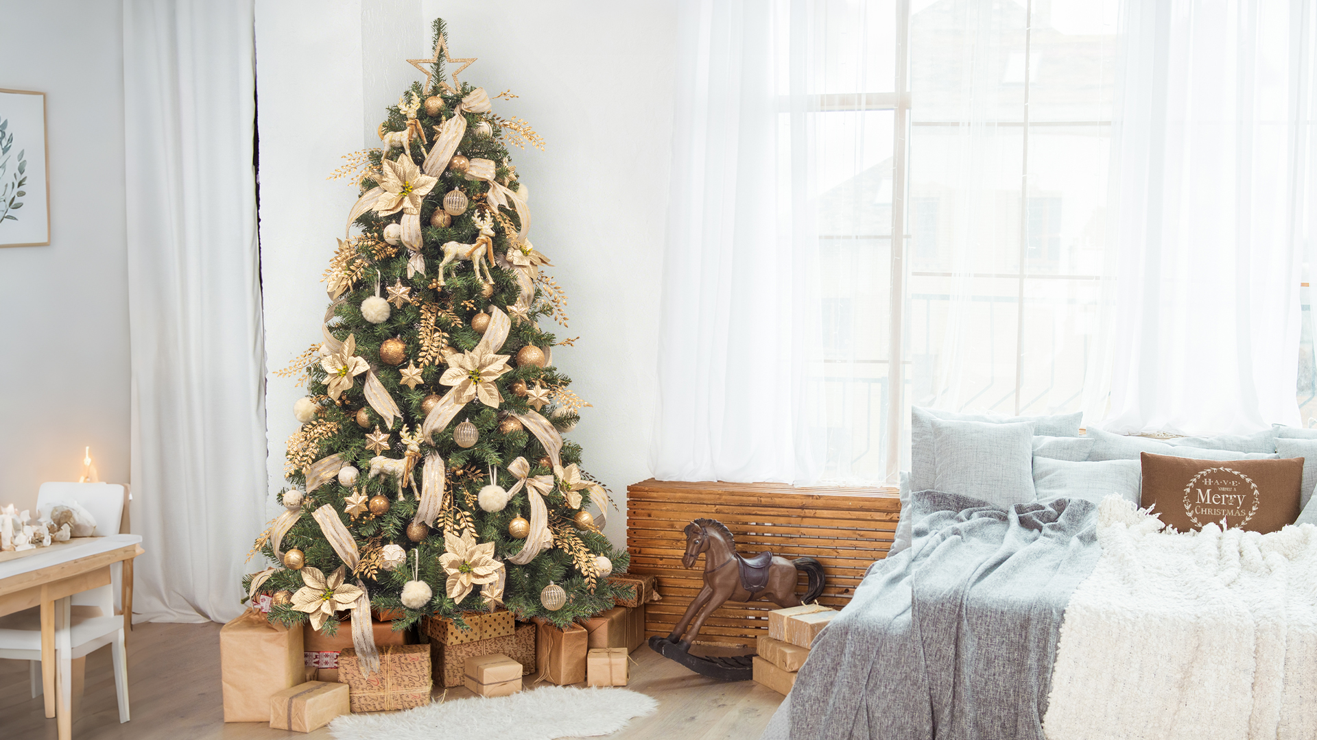 Amazon.com: KI Store 7ft Christmas Tree with Decorations and